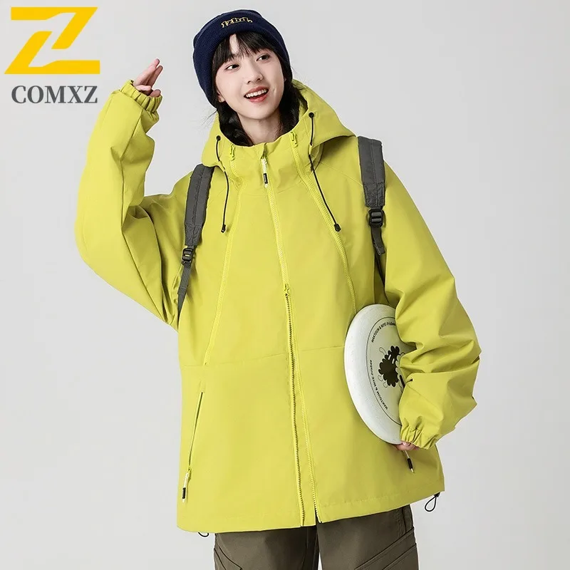 COMXZ Hiking Travel Versatile Mens Jacket Lightweight Windproof Motorcycle Jackets Street Style Comfortable Autumn Clothing