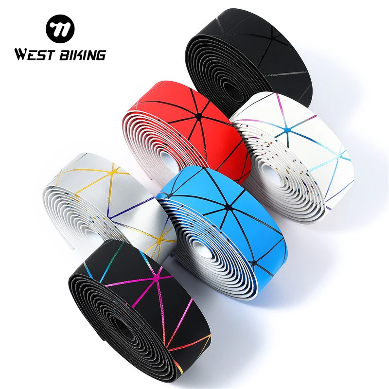 Bicycle Handlebar Tape Soft Bike BarsTape PU EVA Anti-slip MTB Cycling Wrap Straps Mountain End Plug Accessories