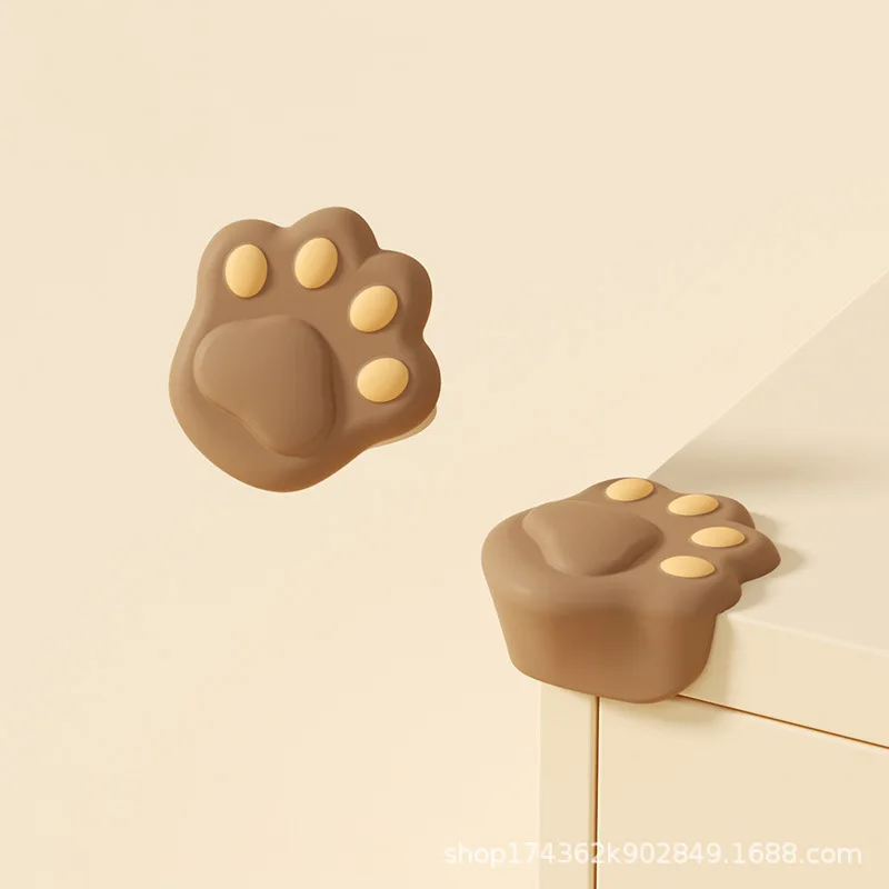 2Pcs Baby Silicone Corner Protectors Table Corners Bear Collision Protectors Children's Collision Safety Protection