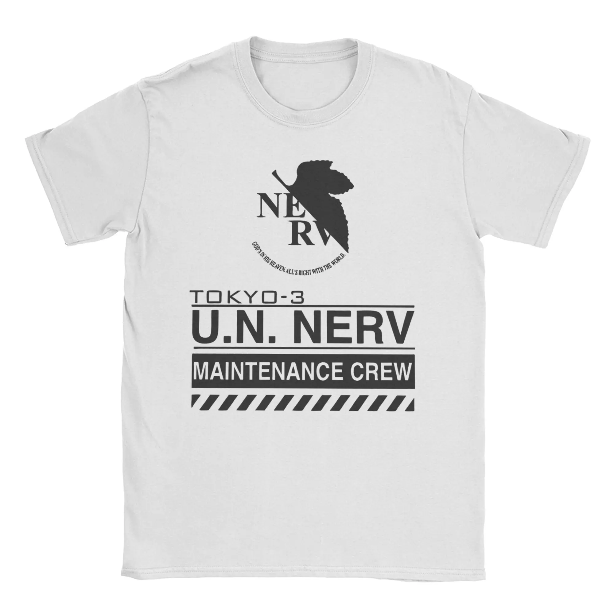 Vintage Tokyo-3 Nerv Neon Genesis EVA Eva T-Shirt für Herren und Damen 100% Baumwolle T-Shirts Kurzarm-Shirt Neuerscheinung Oberteile