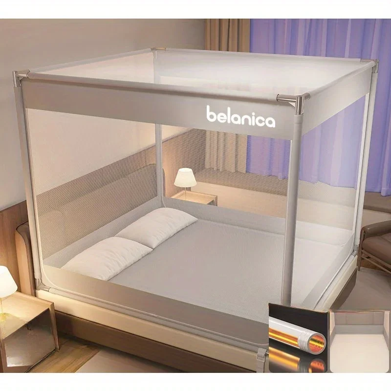 Sitzenbett der Klasse A, Anti-Drop-Moskitonetz, 1 Meter, 5, Bett 8, Haushalt, Schlafzimmer, kostenlose Installation, Jurte, Anti-Drop-Bett, voller Boden – Detail 3