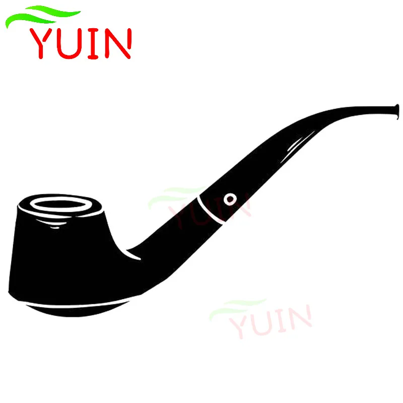 

Tobacco Pipe Smoking Car Sticker Fashion Body Decoration Personality PVC Waterproof Sunscreen Decal Black/white/red/laser/silver