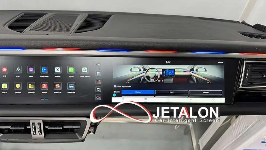 12.3+12.3inch Dual Android Screen For Porsche Macan 2011-2017 2din Car GPS Multi
