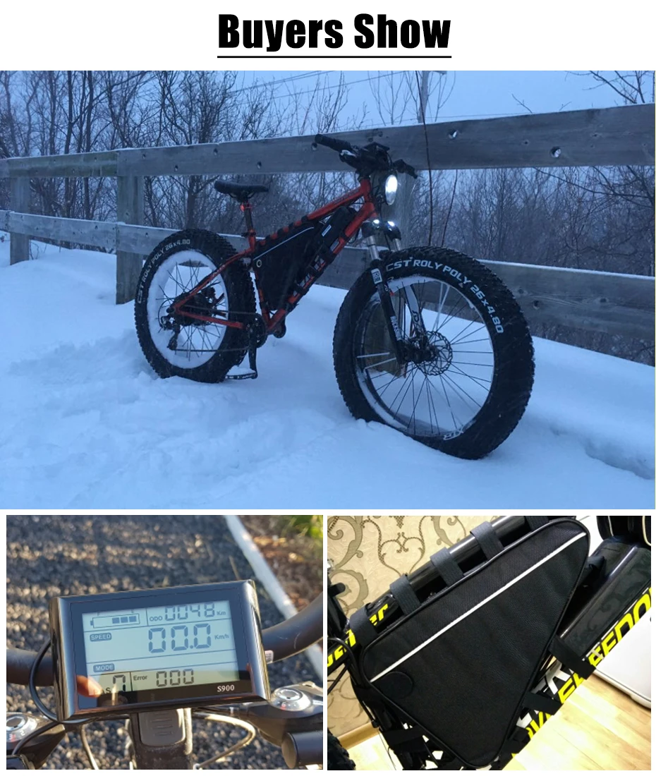 48V 1000W 20/26*4.0inch Snow E-bike Fat Tire Conversion Kit Hub