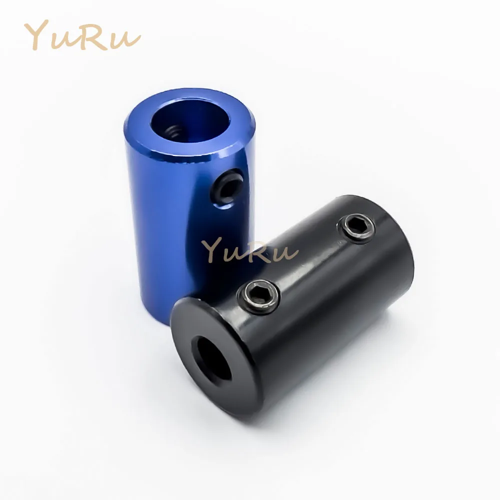 Shaft Coupler Shaft Connector Rigid Shaft Coupler D14L25 Rigid Top Wire Coupling Aluminum Alloy Bore 3/4/5/6/6.36/7/8mm D14 L25 Shaft CNC Jaw Shaft Motor Coupling Black/Blue 1PCS
