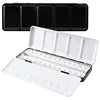 Empty Metal Watercolor Tin Palette Box With 14/26/52pcs Detachable Empty Watercolor Half Pans For DIY Travel Watercolor Palette 4