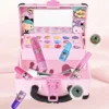Girls Cosmetics Makeup Box Princess Makeup Girl Toy Play Set Lipstick Eye Shadow Nail Polish Nontoxic Kid Birthday Toy for Girls 2