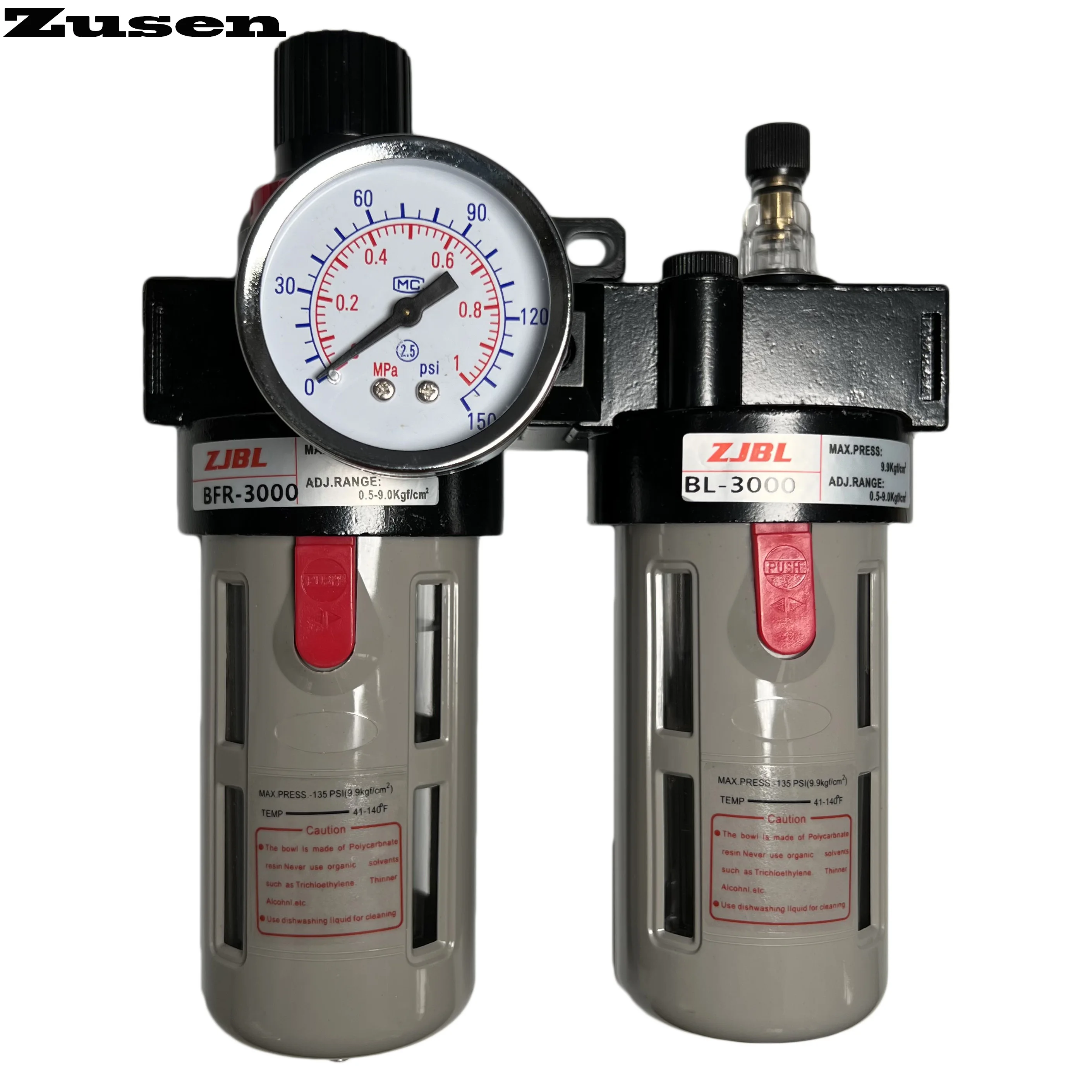 Фото Маслоотделитель Zusen AirTAC BFC2000/3000/4000, воздушный регулирующий фильтр давления, пневматический двойной кусок FRL №1