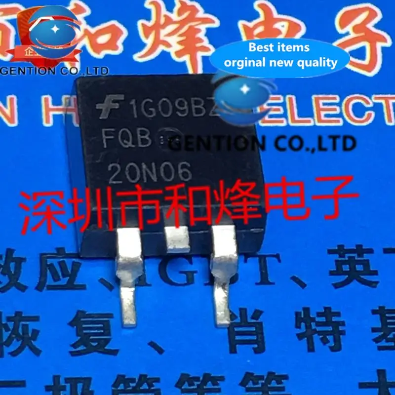 

10PCS FQB20N06 TO-263 20A 60V in stock 100% new and original