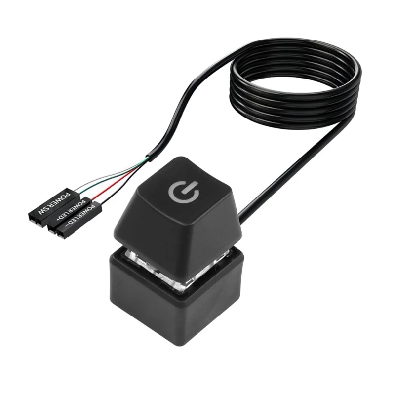 DN59 Desktop Computer Power Switching Button External Remote Start Computer Motherboards Power Button Extension Cable