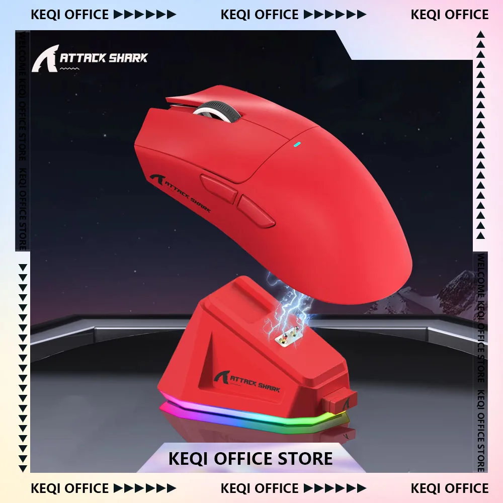 Attack Shark X11 Mouse PAW3311 Bluetooth Triple Mode Connectivity mice Touch Magnetic Charging Dock Ultra-Light Gaming Mouse