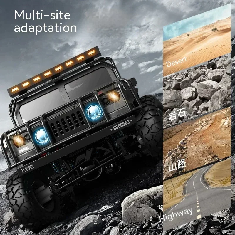 1:12 Simulation Four-wheel Drive Alloy Hummer Jeep 2.4g Off-road Rc Model Children's Toy Remote Control Car Holiday Gift 2
