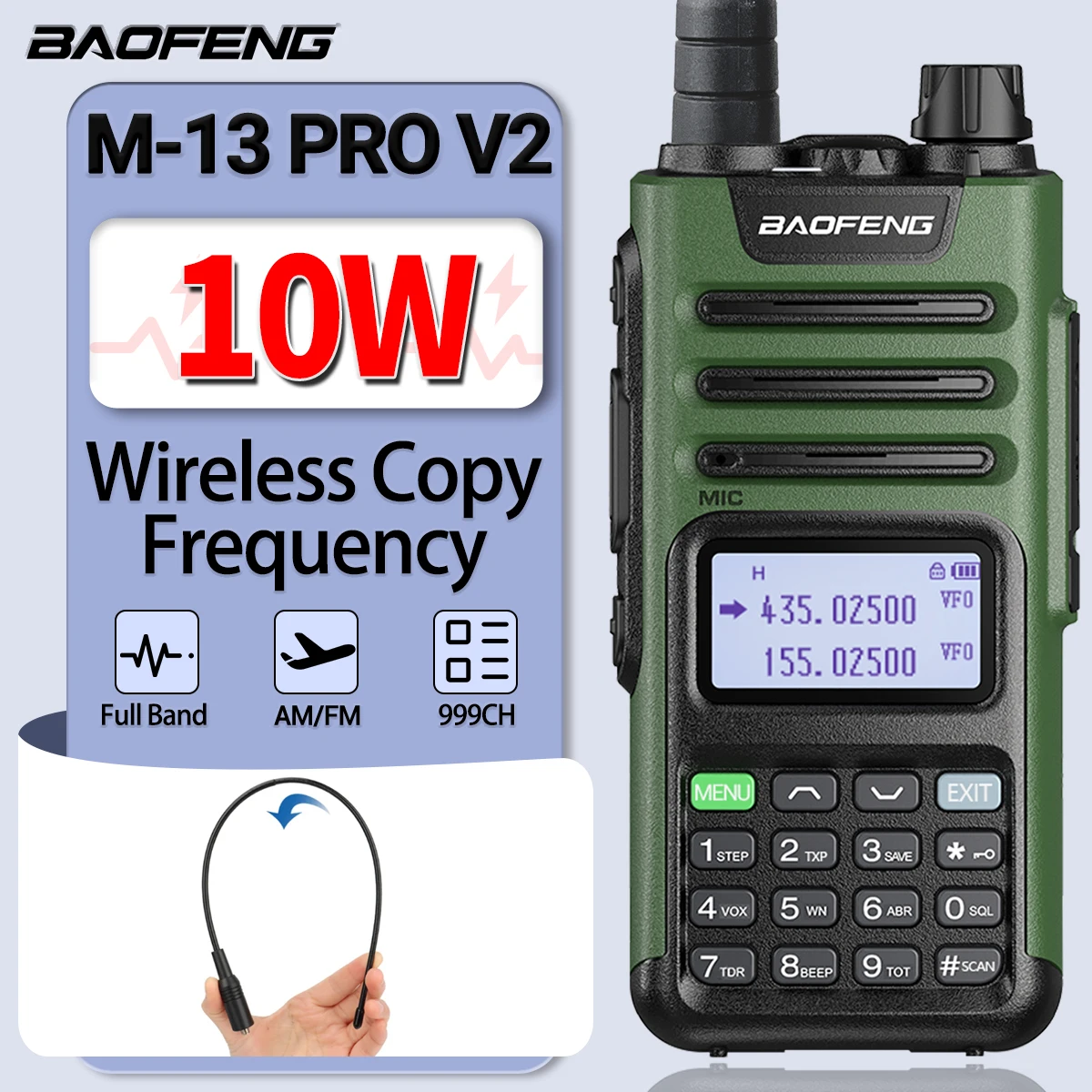 Baofeng M-13 Pro V2 Langstreckenfunkgerät Mit Noaa Frequenz_voghion.com