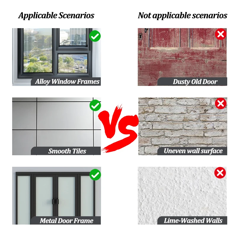 Home Window Water Blocking Bar 1m Sliding Window Rain Weatherstrip Balcony Insulation Windproof Sealing Strip Flashing Board