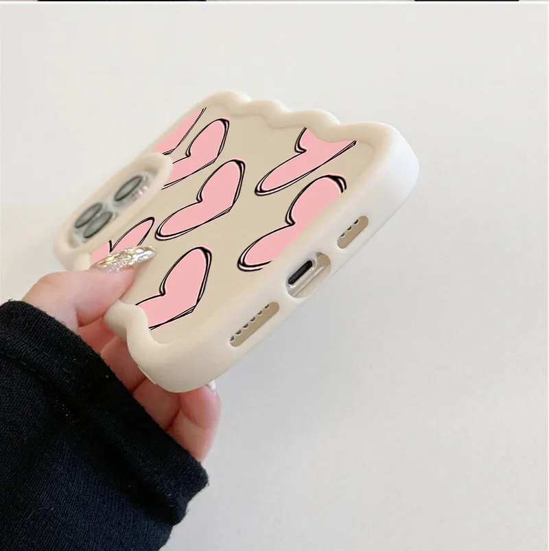 Wave Love Heart Phone Case