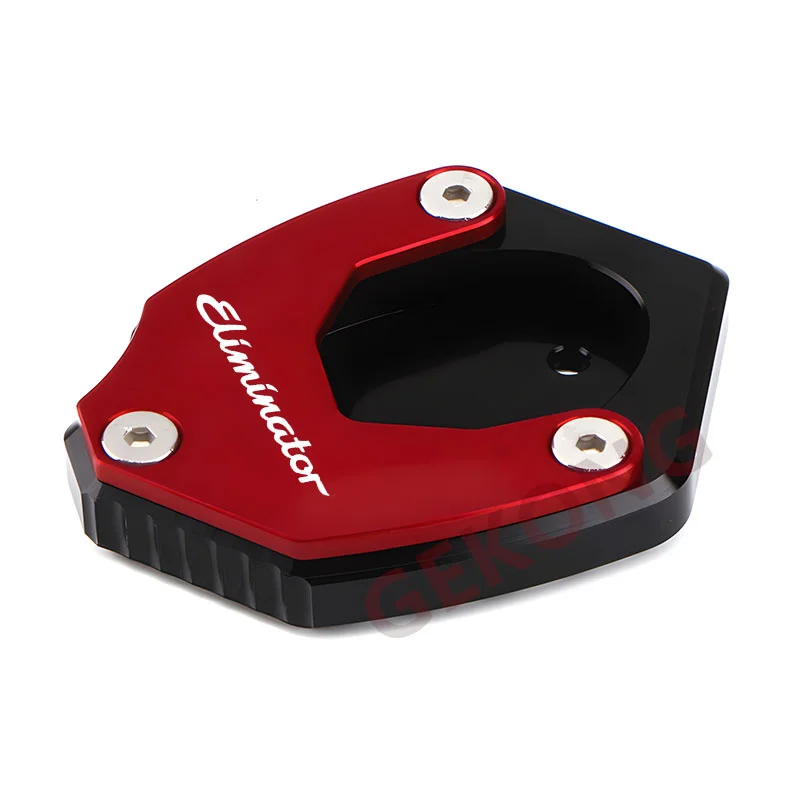 For Kawasaki Eliminator 500 Eliminator500 Motorcycle Accessories CNC Kickstand Foot Enlarger Side Stand Extension Pad motorcycle kickstand extender motorcycle kickstand pad motorcycle kickstand