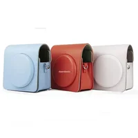 Étui pour appareil photo en cuir PU pour Instax Square SQ1, sac pour appareil photo de grande capacité 6