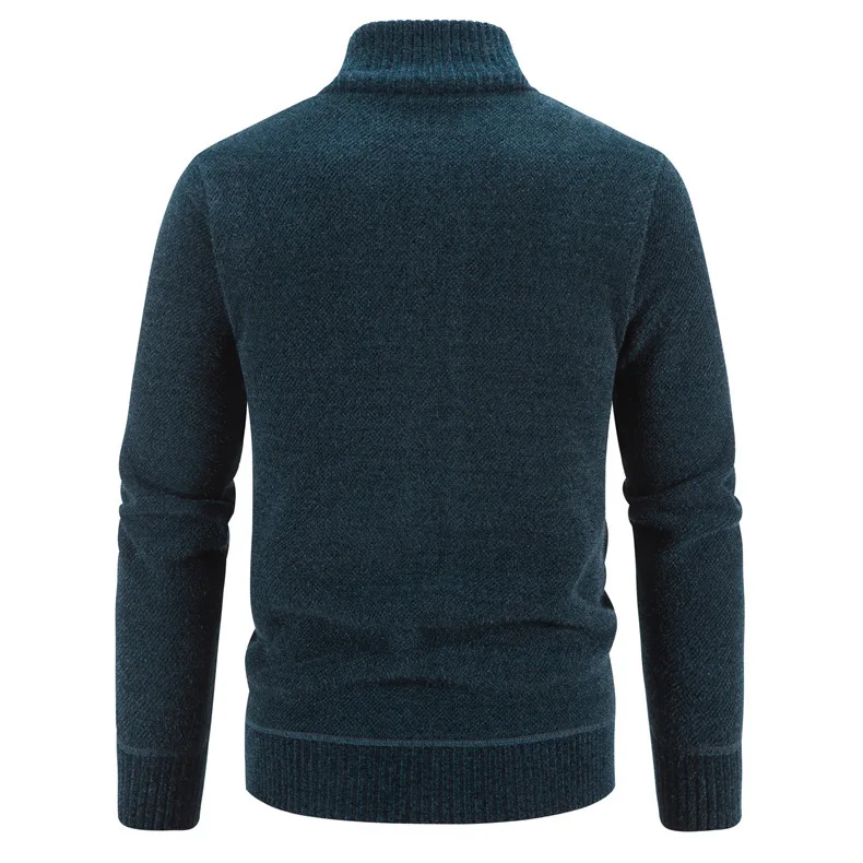 Men's Knitted Embroidered Cardigan View 3