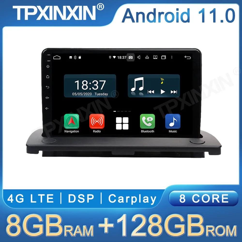 

Для Volvo XC90 2003-2014 Android 11 радио Автомобильный мультимедийный видеоплеер GPS-навигация Радио сохранить оригинальный CD Carplay DSP Navi