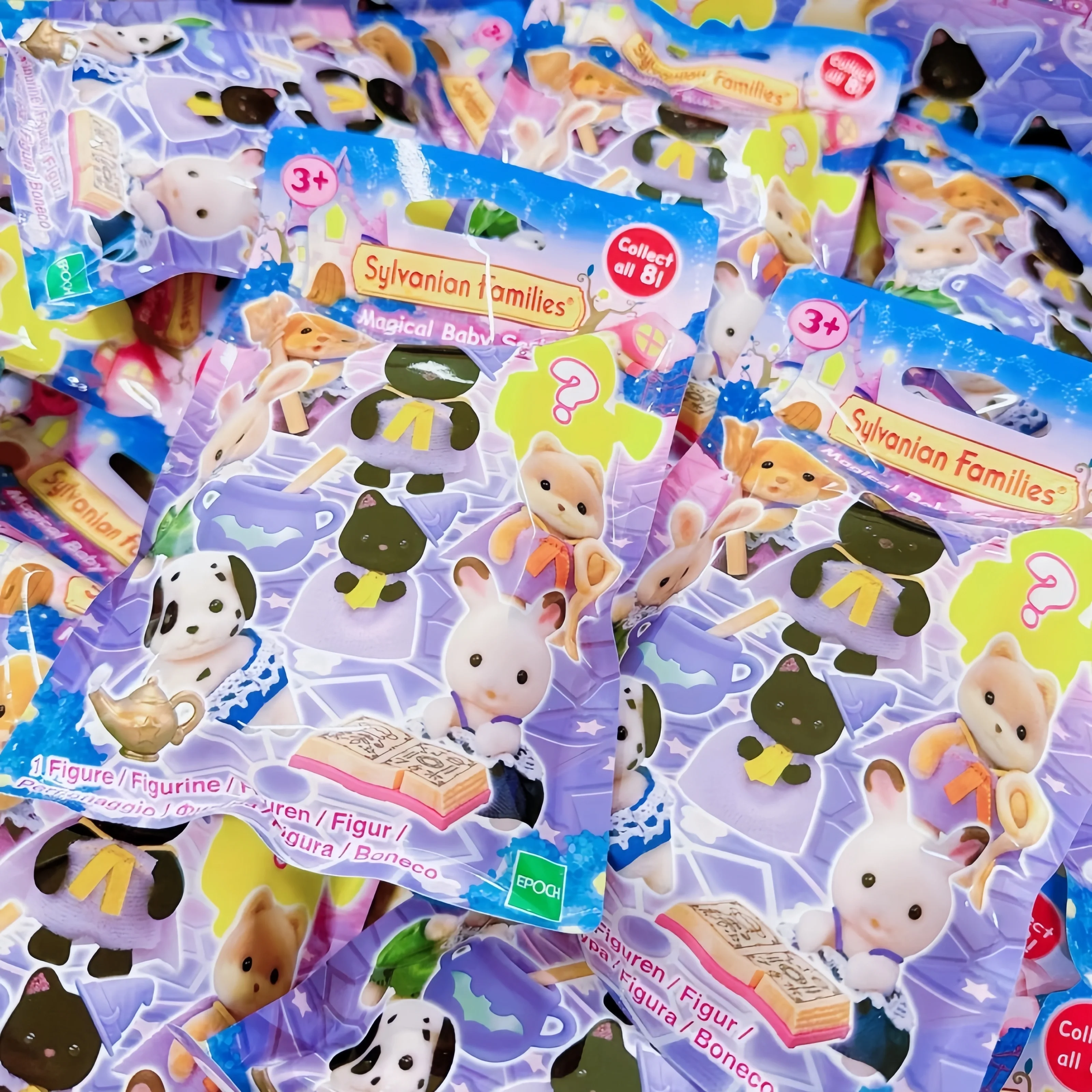 New Genuine Japan Sylvanian Families Bag Kawaii Camping Dress Up Cake Party Baby Cute Anime Figrues Room Ornaments Flocking Gift 5