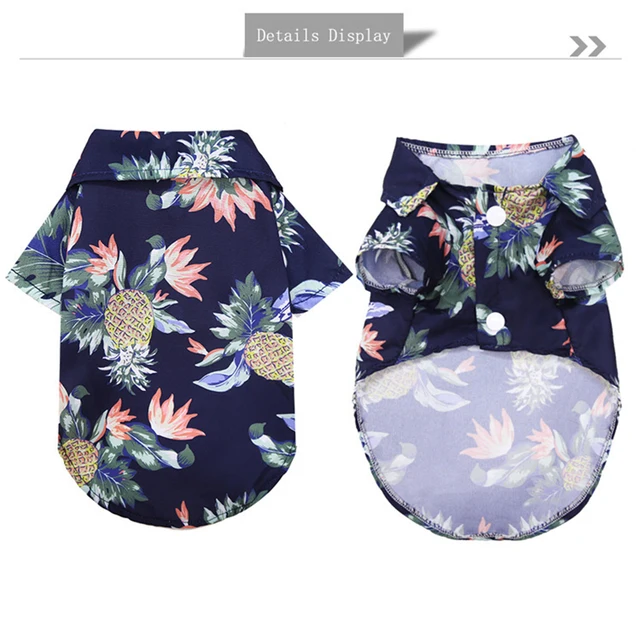 Pet Hawaiian Beach Print Clothes Costume