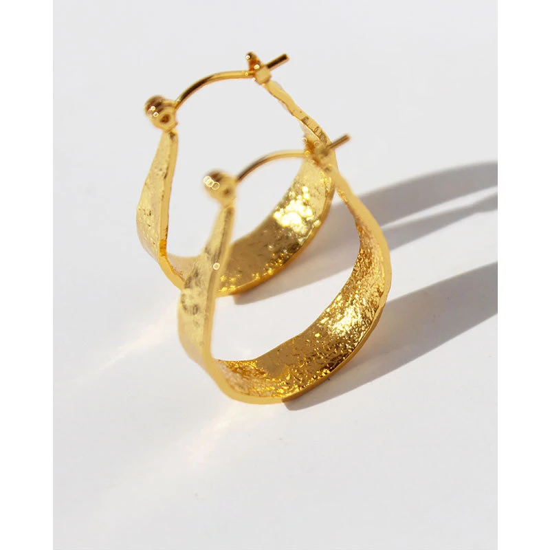 עגילים לנשים פירסינג גאומטריות תכשיטים נשים חישוק עגיל מצופה זהב bjouterie אופנה piercin