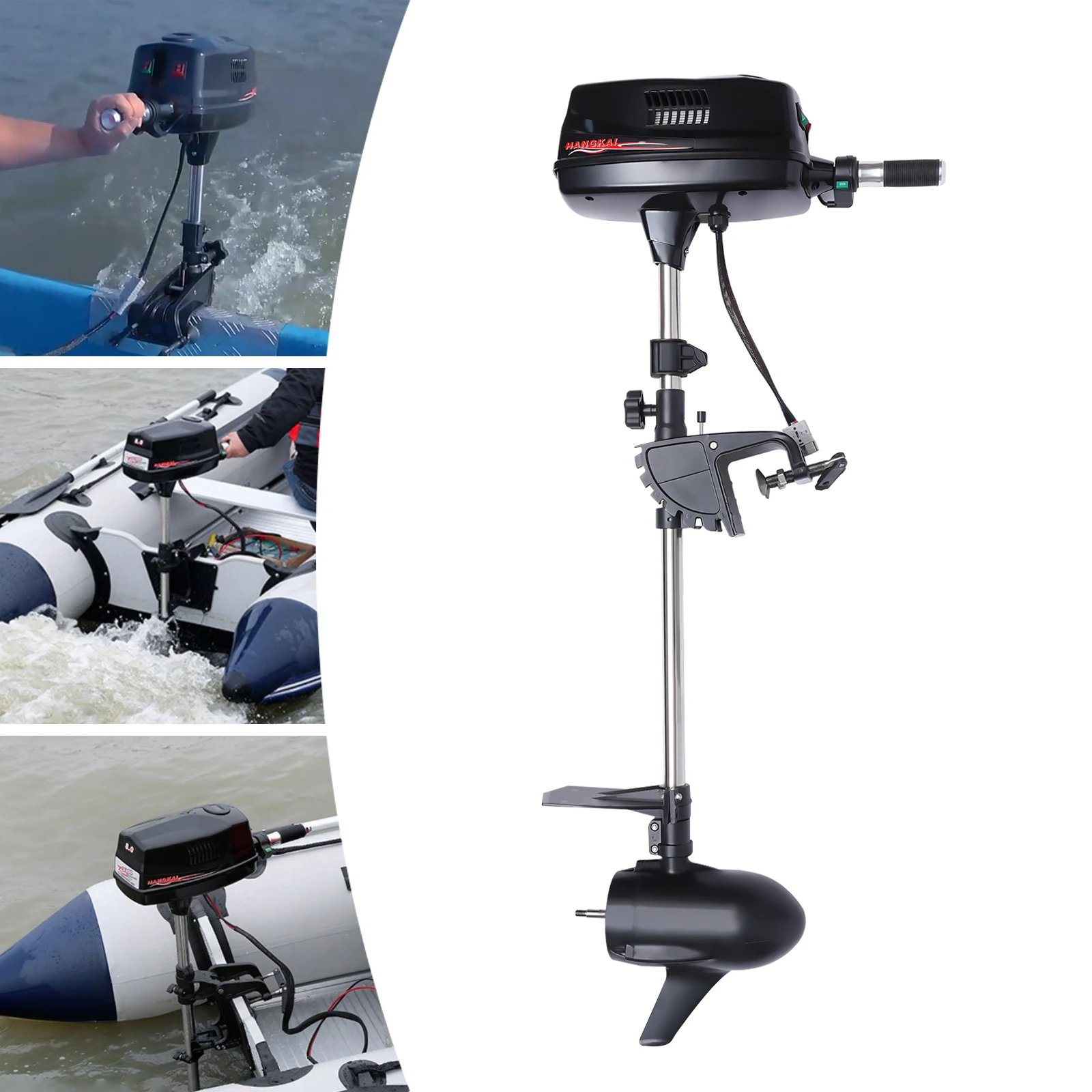 HANGKAI 60V 10HP Electric Outboard Motor 3000r/min Brushless Fishing Boat Engine Tiller Control System wltoys a170 2 4ghz rc plane 6 axis gyro gliding aircraft flight toys 3d 6g system stability brushless motor