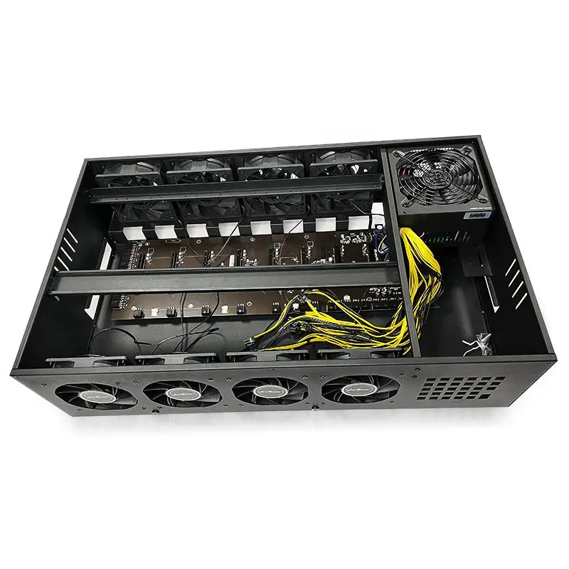 8 GPU 케이스 컴퓨터 머신 선반 CPU 12GPU 온다 메인보드 케이스 스토리지 8GPU 케이스 저소음 GPU 프레임 섀시 서버 컴퓨터용