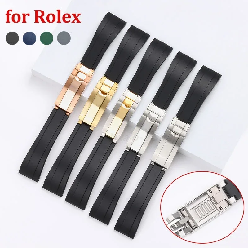 Quality Fashion Polyurethane 26 mm Watch Strap RLX1117_K0014969