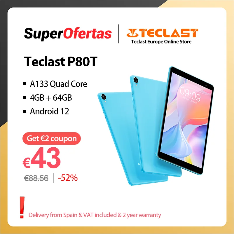 Teclast-P80t子供用タブレット,クアッドコア,Android 11,3GB RAM