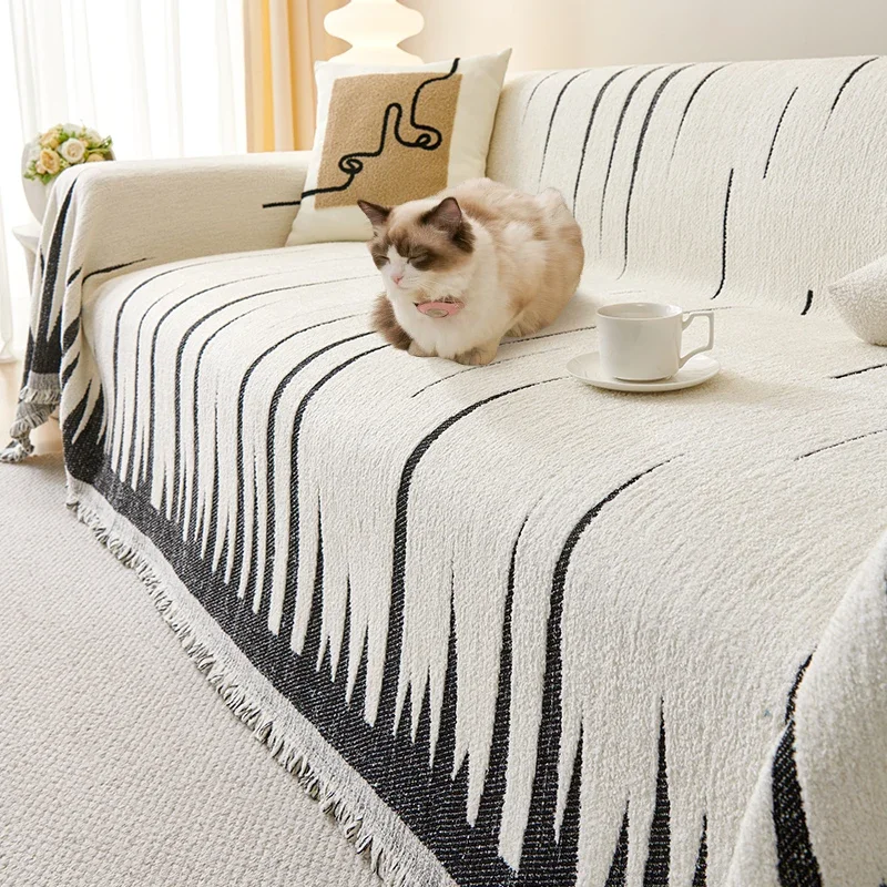 

Жаккардовые одеяла для дивана, винтажное покрывало с принтом линий, теплое одеяло для детской кровати, мягкое покрывало