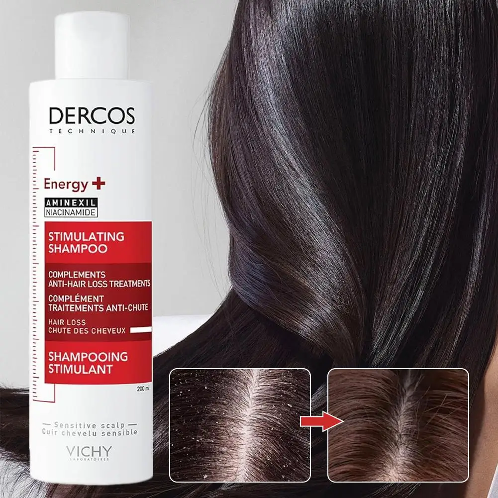 Vichy DERCOS Shampoo Antiforfora e Antiprurito Rinfrescante Nutriente Volumizzante Lenitivo per Cuoio Capelluto Danneggiato e Capelli Danneggiati - immagine 4