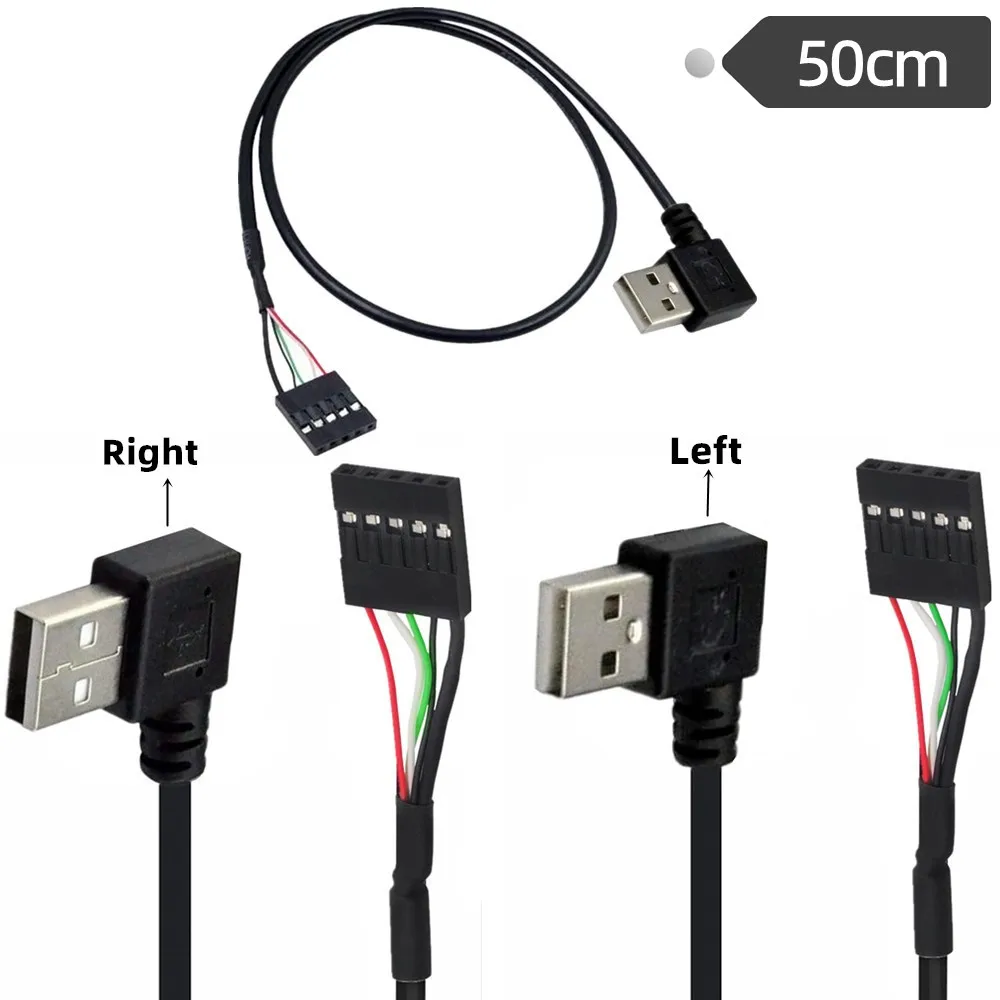 

USB2.0 wire Dupont wire AM left bend right bend male head/DuPont 2.54/1*5P female USB file board wire main version line