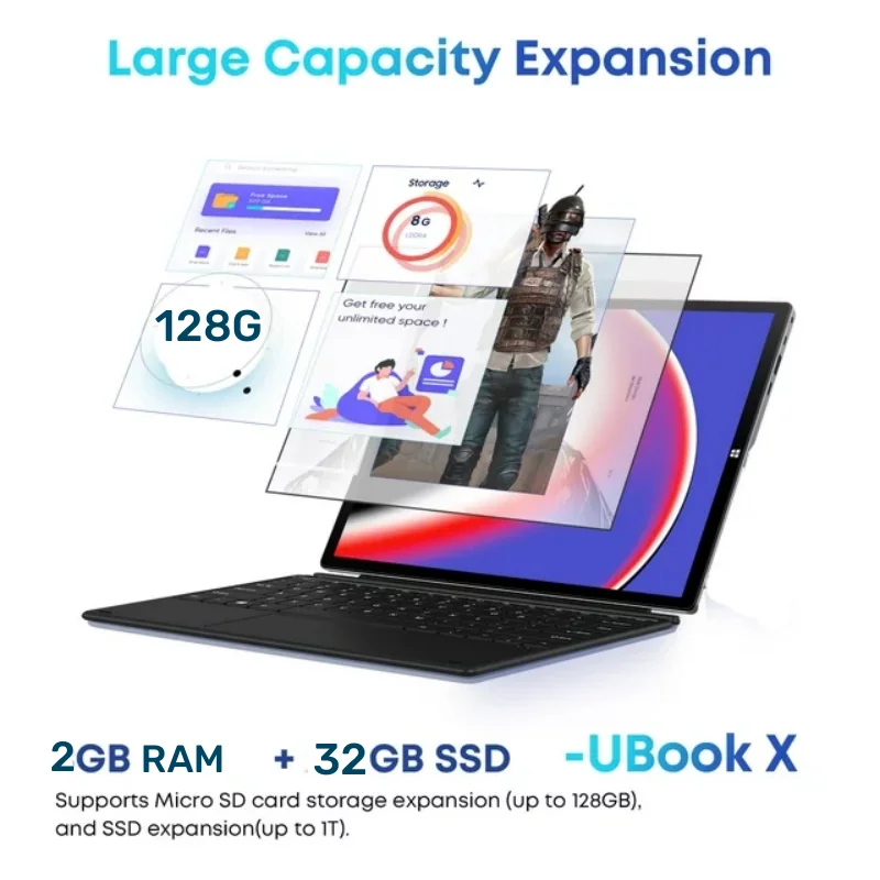 10.1 INCH 2GB DDR 32GB Flash Memory W102 WINDOWS 10 Z8350 Quad Core Up to 1.44 GHz HDMI-Compatible USB 3.0 Battery 6000mAh 2