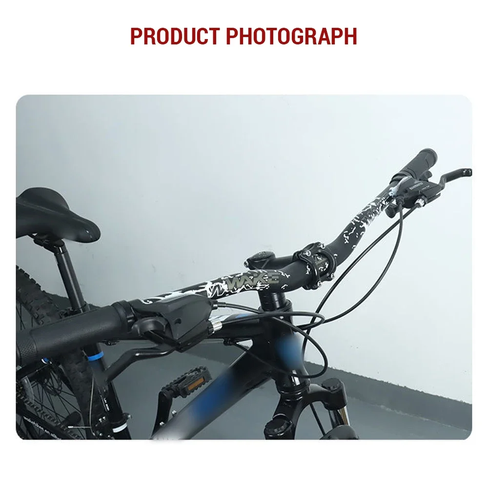 31.8MM Mountain Bike Handlebar Aluminum Alloy Bicycle Riser Handlebar 30MM Rise 780MM Wide Bicycle Bar with Paint Matte Surface