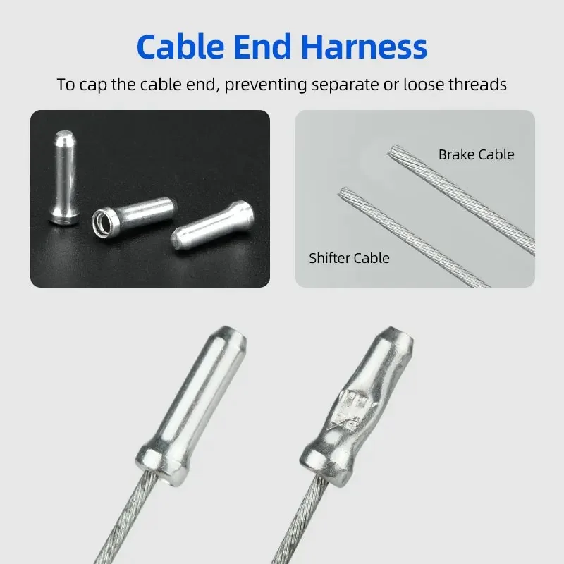 Bicycle Line Pipe Tail End Caps Bike Cable End Fitting Aluminum Alloy ...