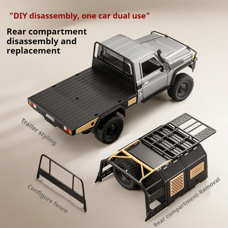 Hot style MN82S Pickup Truck 1:12 Full-Scale Four-Wheel Drive Off-Road Climbing Car Rc Remote Control Car Model Toy RTR 3