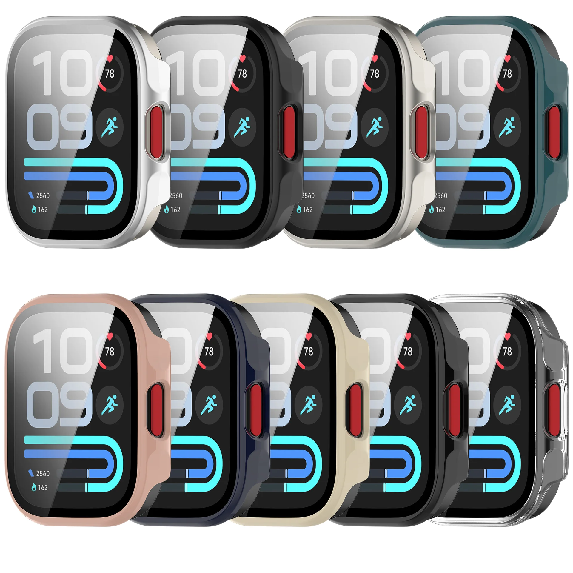 Premium Tempered Glass Screen Protector with Hard PC Bumper Case