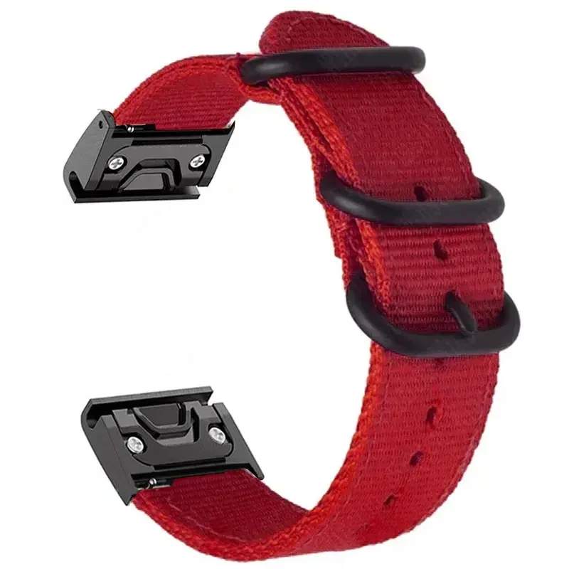 Enhanced Canvas Nylon Watch Strap - Durable Sport Band with Adjustable Fit