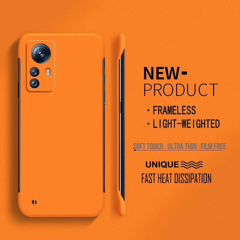 Frameless Hard PC Matte Protective Phone Case - Solid Bumper Shell Cover