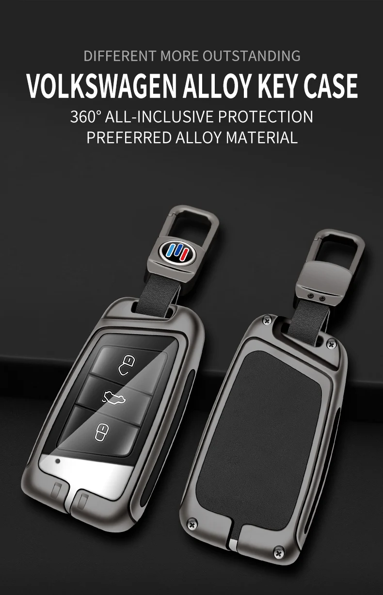 Custodia per chiave a distanza per auto in lega di zinco Shell per VW Volkswagen Magotan Passat B8 Golf per Skoda Kodiaq Superb A7 accessori per sedili - S7c4611fdddee4c7eaa6205363c39aaa6X