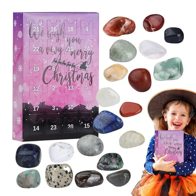 

Christmas Advent Calendar 2023 Geology Ore Natural Minerals Rocks Blind Box 24 Days Countdown Surprise Gifts For Kids Boys Girls
