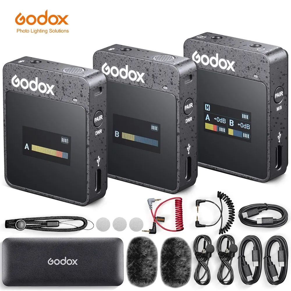 Microphone Transmitter Receiver Wireless Dslr Microphone Godox Movelink Ii M2 M1 Aliexpress