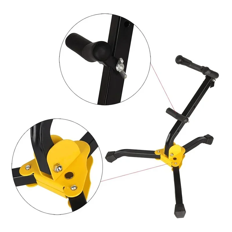 Foldable Tenor Saxophone Stand Tripod Holder Alto Sax Metal Floor Stand Tripod Holder Woodwind Instrument Accessories saxophone accessories saxophone stand