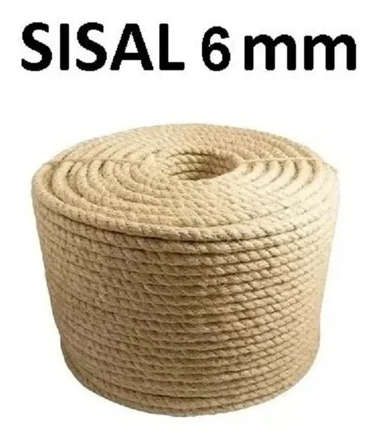 Cuerda sisal de Ø8 mm Vida XL 144794 - Comprar online a precio barato