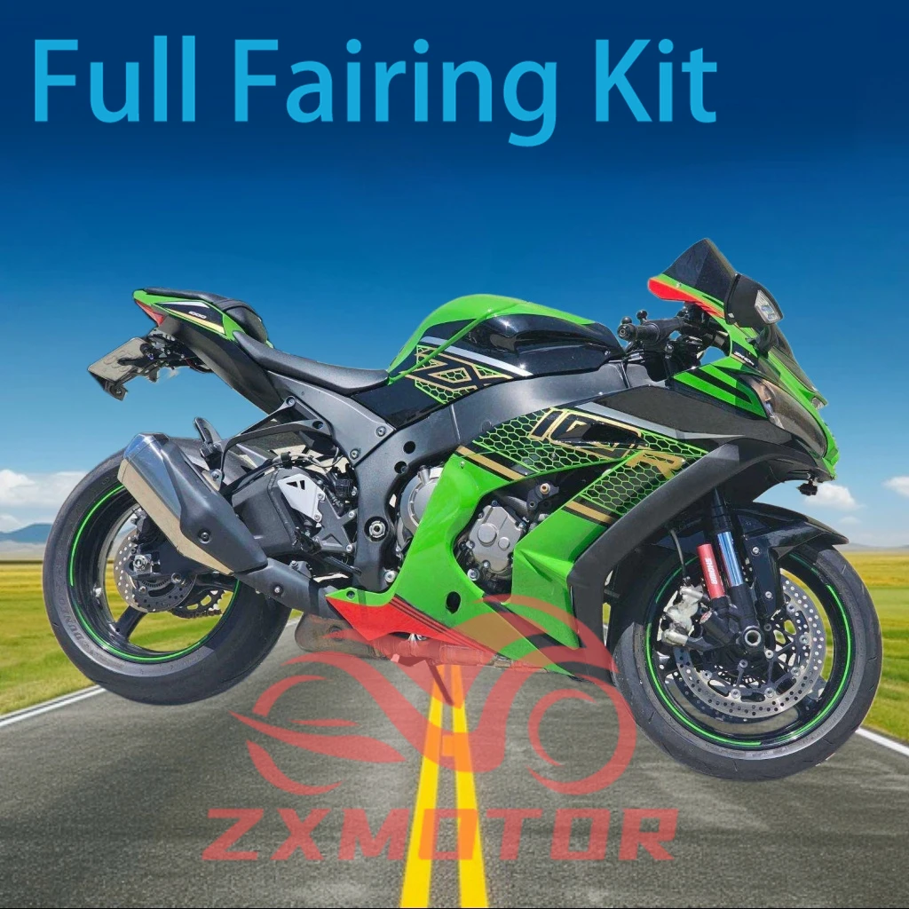 

Обтекатели для мотоцикла ZX10R 2016-2020, бесплатный изготовленный на заказ комплект из АБС-пластика для ниндзя ZX 10R 16 17 18 19 20