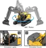 E568 RC Excavator 1:16 Alloy 12CH Engineering Car 3 in 1 Digger RC Truck 2.4G Chargeable Crawler Wireles Remote Control Car Toy 3