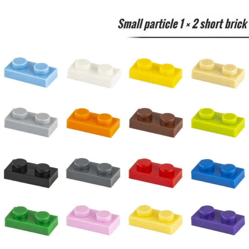 Building Block Parts Castle Toys 1x2 Plates 3023 100g Small
