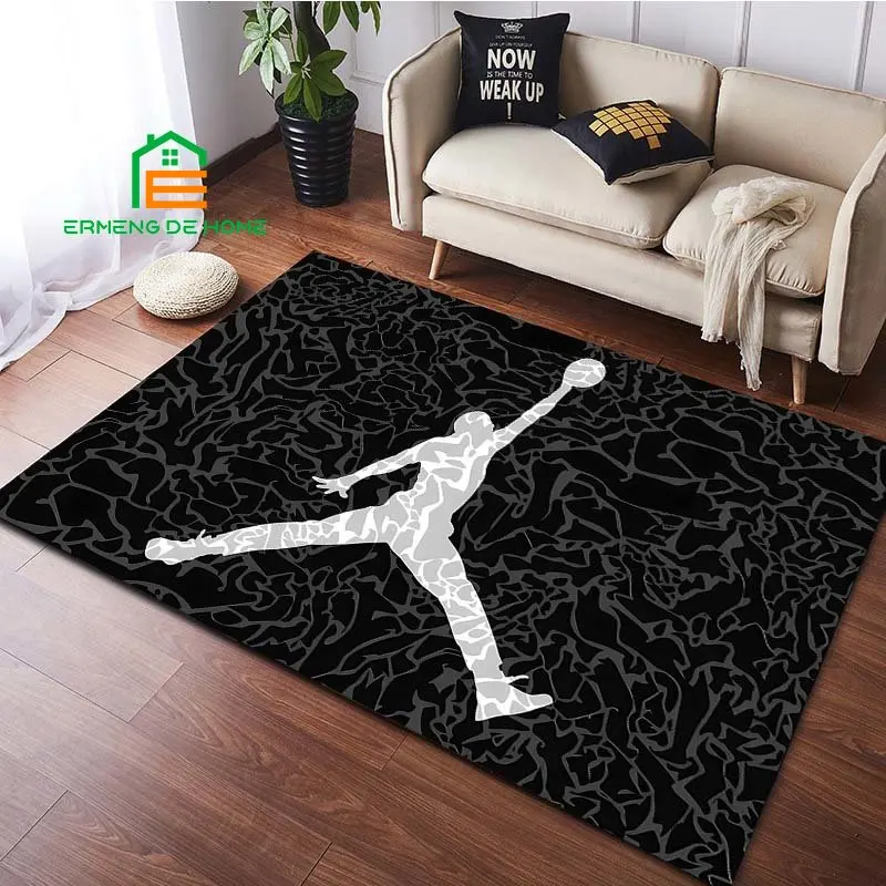 Basketball Sport Pattern Rug for Bedroom Living Room Carpet for Kitchen Floor Mats Home Decor Non-Slip Floor Pad Rug 15 Sizes