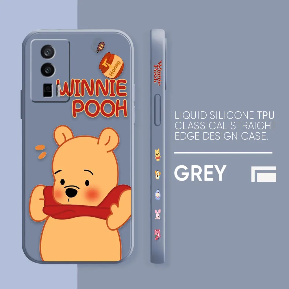 thumbnail image 1 of Case For Redmi K60E K60 K50 K40S K40 K30 9A 9 8A 8 10 Pro 4G 5G Colour Simple Liquid silicone Case Cute Winnie The Pooh, 1 of 5